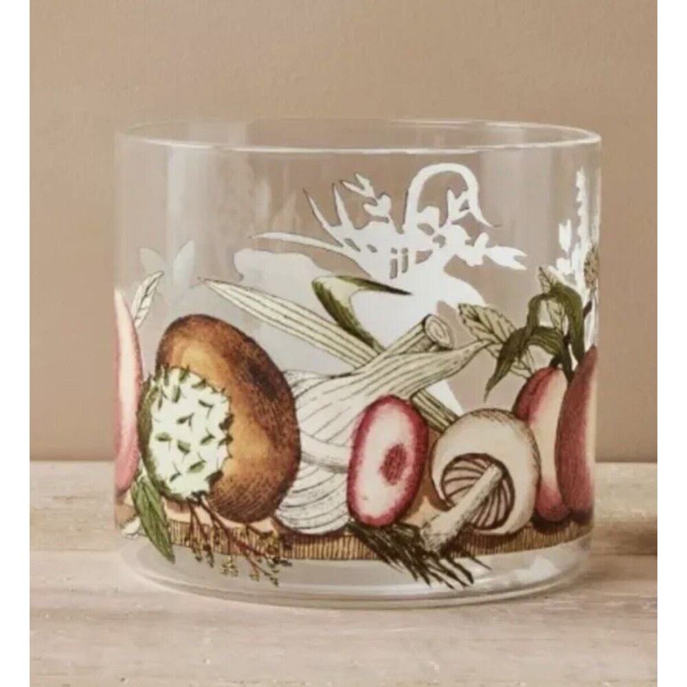 John Derian Target Candle Glass‎ Hurricane Holder Vase Fall Fruits Thanksgiving